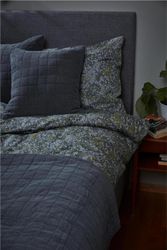 Överkast Quilt grått dubbelsäng Noble house.