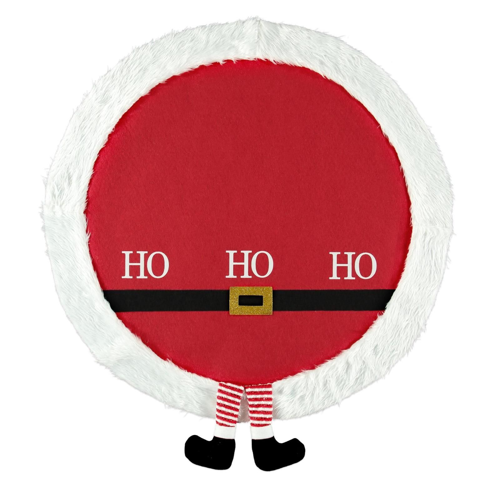 Noble House Santa Claus rund julgransmatta röd dia 90 cm