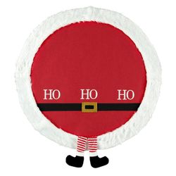 Noble House Santa Claus rund julgransmatta röd dia 90 cm