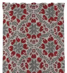 Juläpple linnefärgat gardinset multiband Redlunds textil