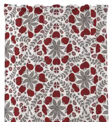 Juläpple vitt gardinset multiband Redlunds textil