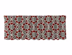 Juläpple linnefärgad gardinkappa multiband Redlunds textil