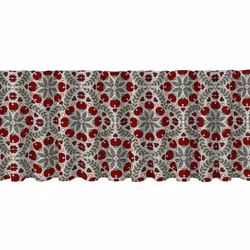 Juläpple linnefärgad gardinkappa multiband Redlunds textil