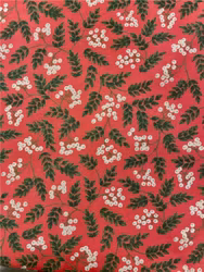 Vilma röd metervara Redlunds textil