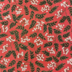 Vilma röd metervara Redlunds textil