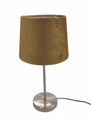 Sam en rund lampskärm i olivfärgad sammet med fäste för både E14 och E27 lampor från Stjernsund kollektion.