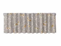 Lille linne/guld blommig gardinkappa multiband Redlunds textil