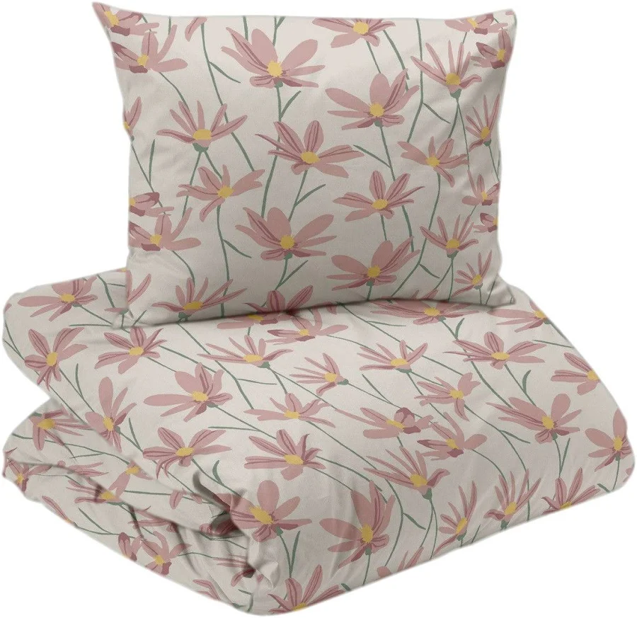 Ylva - Bäddset Beige/Rosa