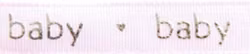Satinband i rosa med text