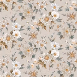 Blomma beige vaxduk