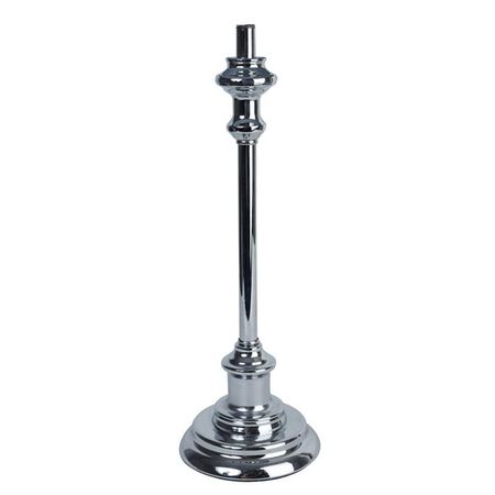 Lampfot Silver Högblank 44 cm