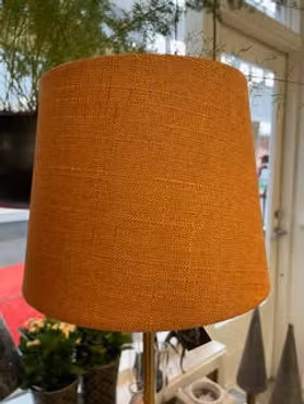 Lampskärm Grovlinne gul