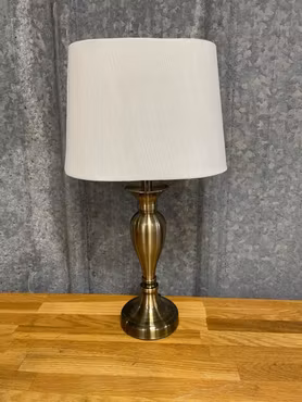 Lampskärm Grovlinne Oval Beige