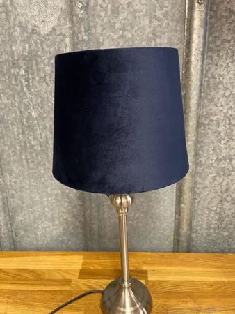 Lampskärm Sammet Mörkblå
