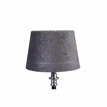 Lampskärm Sammet Grå med Mönster