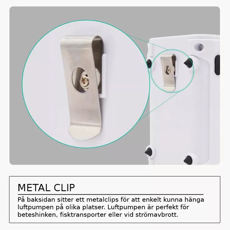 EKAN EK-LD10 - Uppladdningsbar Luftpump - 90 l/h