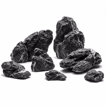 5 st Svarta Seiryu stenar 5-10 cm