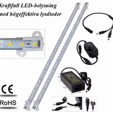 Akvariebelysning - Paket med 2 st LED-list 92 cm