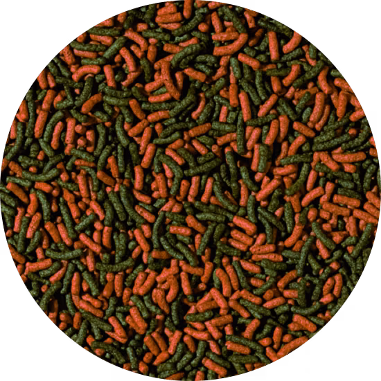 Cichlid Red & Green Medium Sticks - Lösvikt