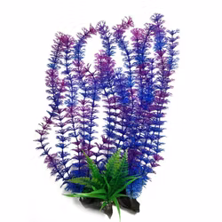 Plastväxt Cabomba blå / lila 43 cm