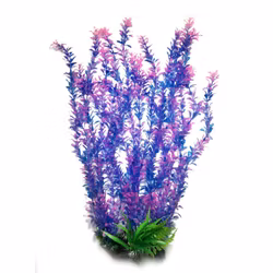 Plastväxt Rotala bonsai blå/lila med rosa detaljer 55 cm