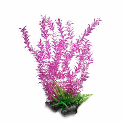 Plastväxt Rotala mörk pink med vita detaljer 55 cm