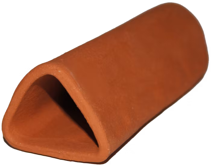 Malgrotta med stängd ände - Trekantig - Terracotta A
