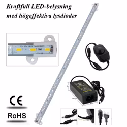 Akvariebelysning - Paket med 1 st LED-list 26 cm