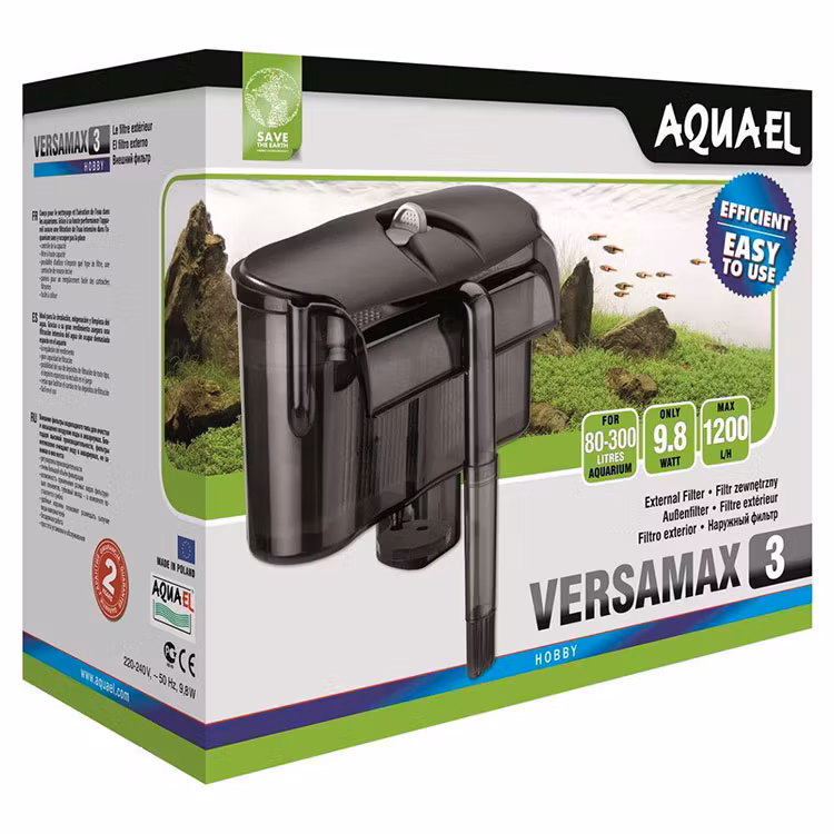 Aquael VersaMAX 3 - Påhängsfilter