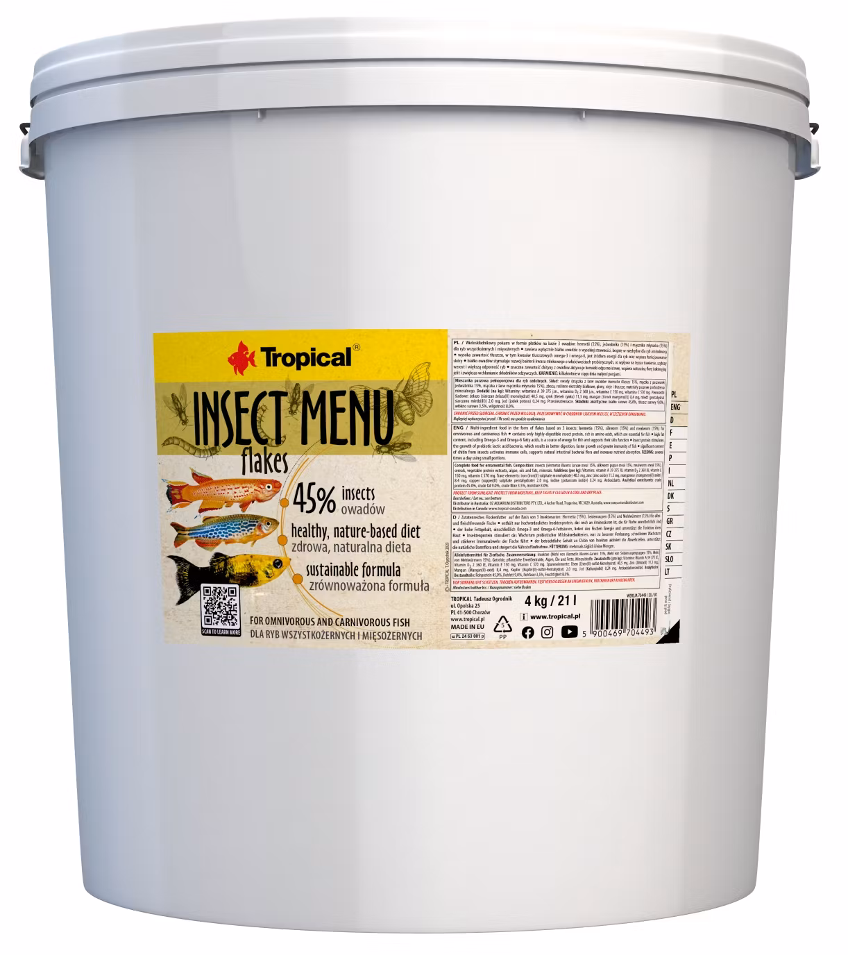 Insect Menu Flakes 21 liter