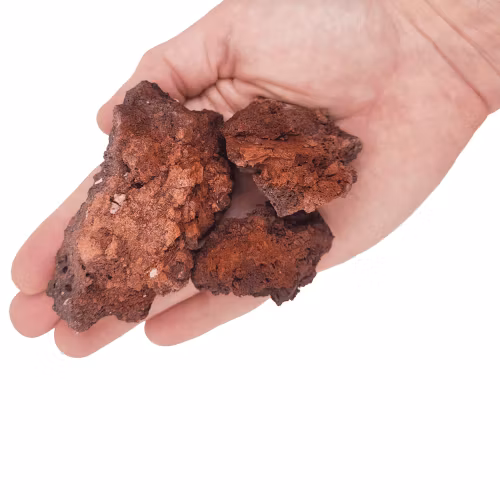 Nano sten - Red Lava rock - 6-8 st