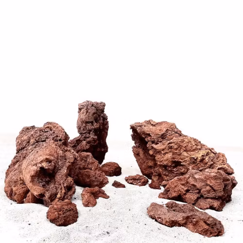 Nano sten - Red Lava rock - 6-8 st