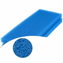 Filtermatta - 100x50x10 cm Grovporig - 10 PPI - Blå