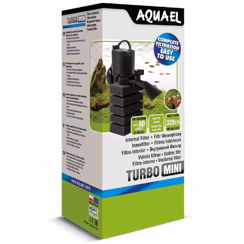 Turbo Mini Innerfilter - Aquael - Fin filtersvamp