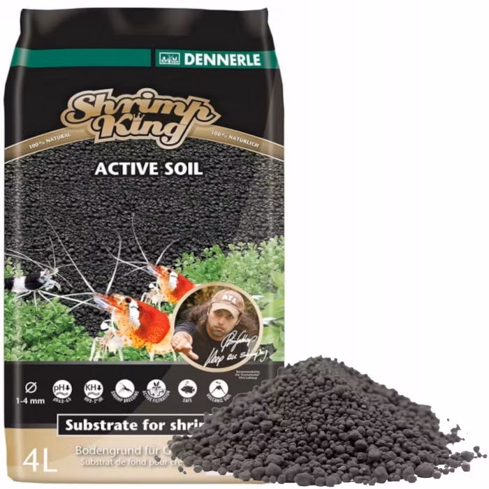Shrimp King Aktivt Aquasoil - 4 liter