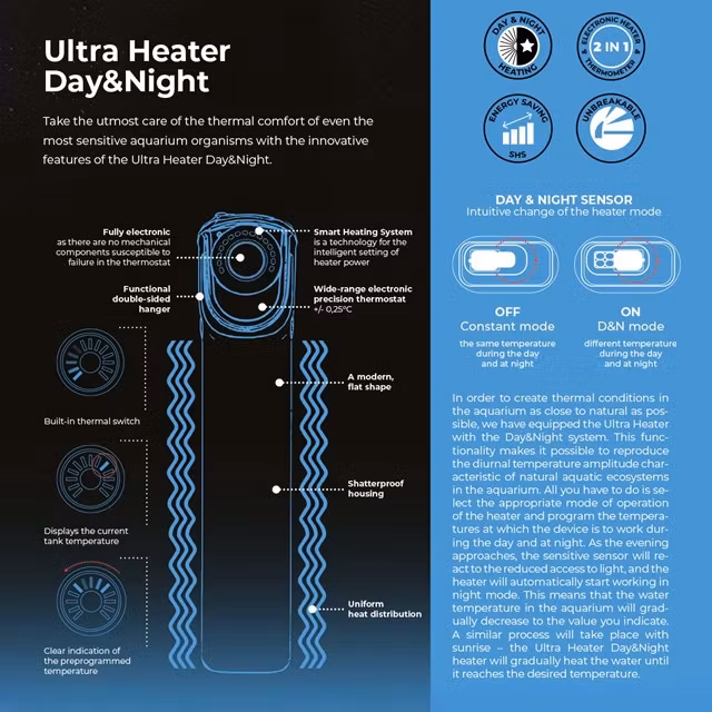 Aquael Ultra Heater D&N - Doppvärmare 150 w