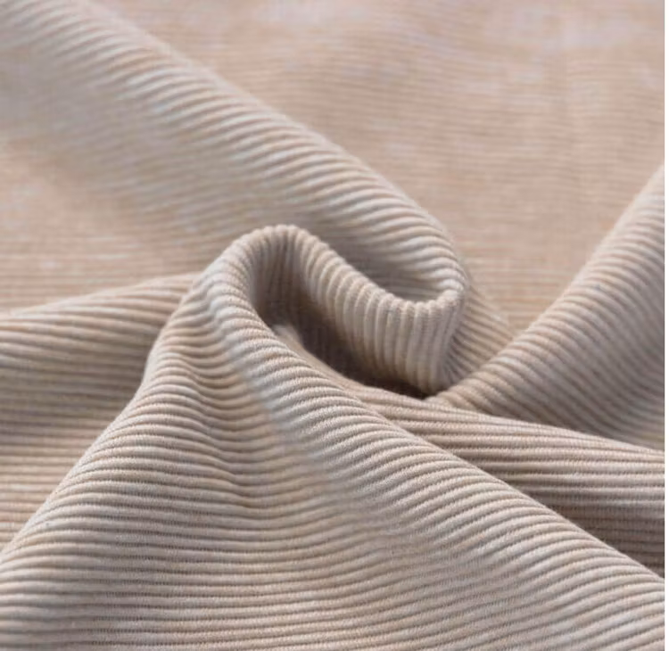 Ottoman rib Light beige melange