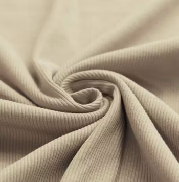 Ribbjersey dark beige