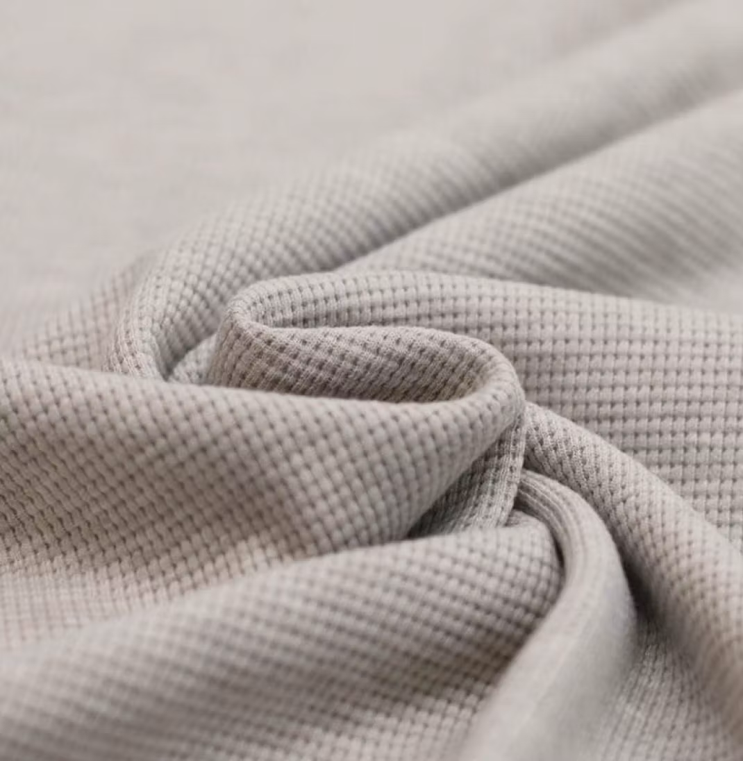 Vaffelstoff beige melange