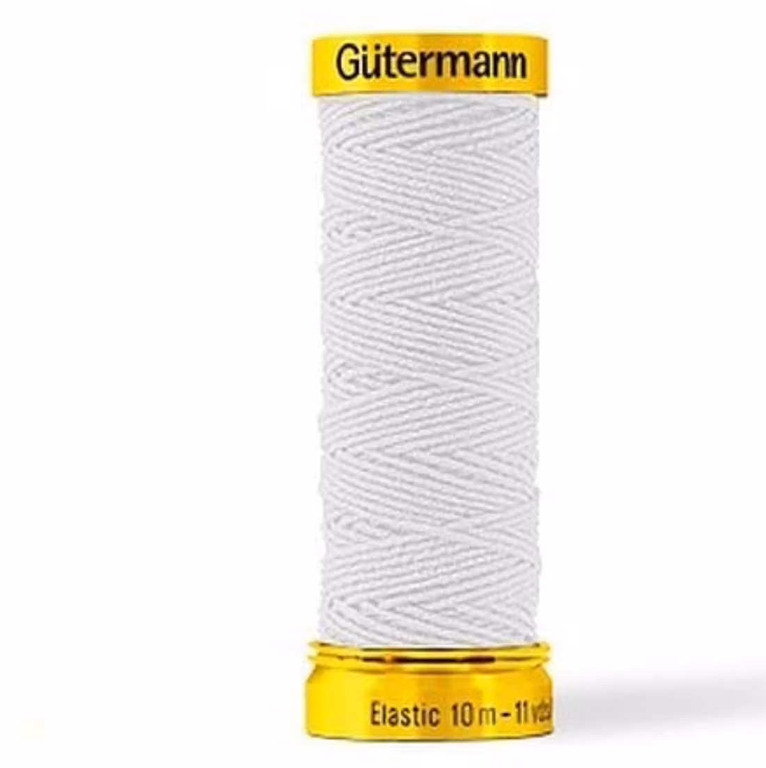 Elastisk tråd, hvit 10 m