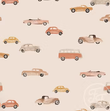 Jersey vintage biler røde, sand bakgrunn