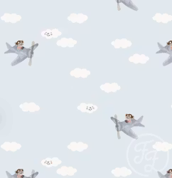 OD- Fantasy Airplane Blue on Blue