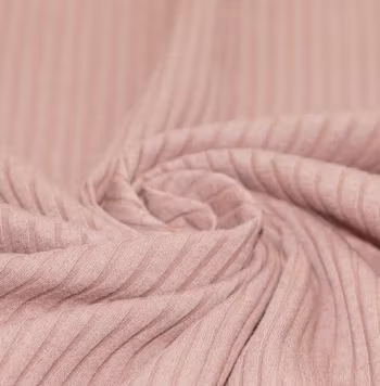 Ribbjersey bred, nude pink