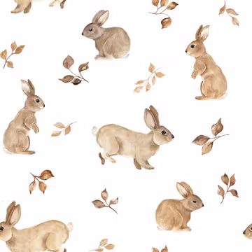 OD- Rabbits and leaves