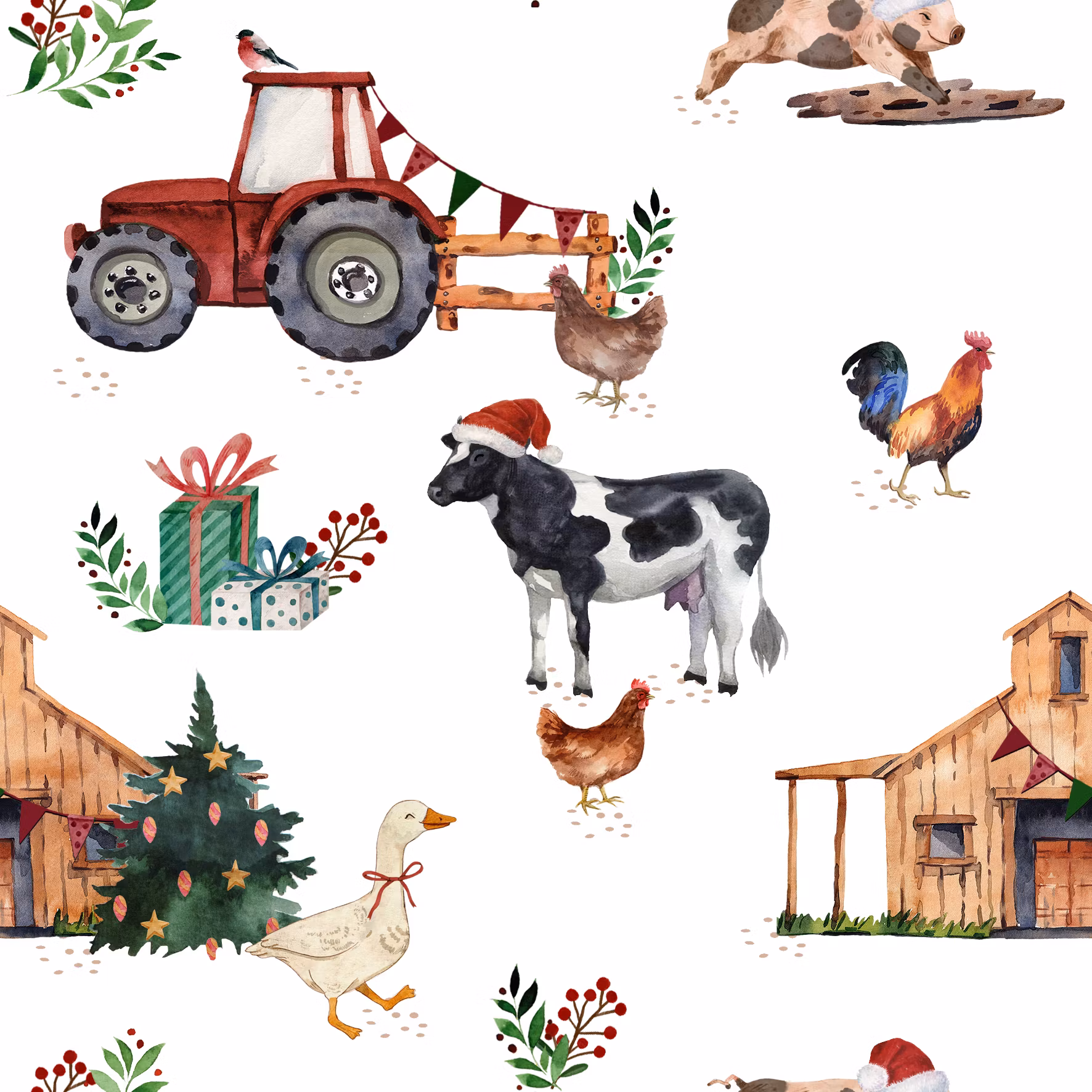 Jersey jul på gården