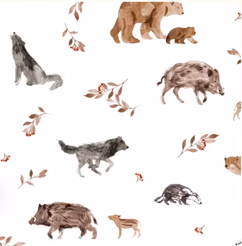 OD- Forest animals offwhite