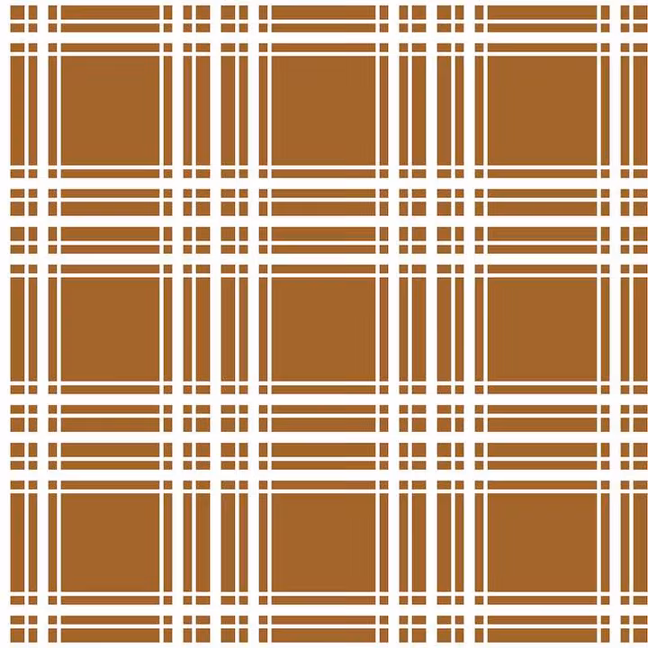 OD- Squares and stripes brown