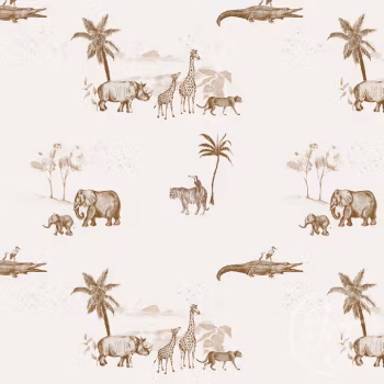 Vintage jungle Taupe