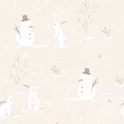 OD- Rabbits in winter beige