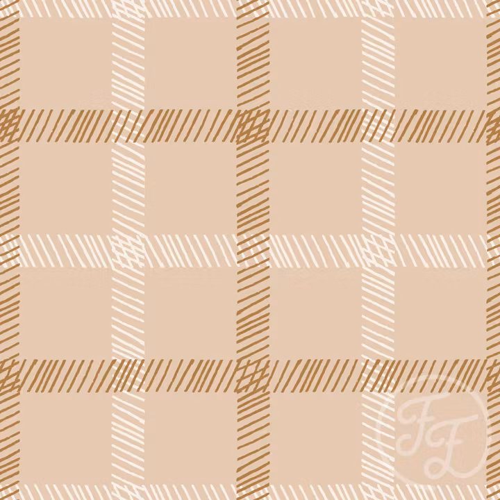 OD- Tartan Big cream and ocre